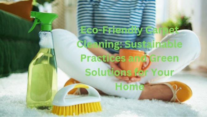 Eco-friendly carpet cleaning products are designed to clean carpets effectively while being less harmful to the environment.